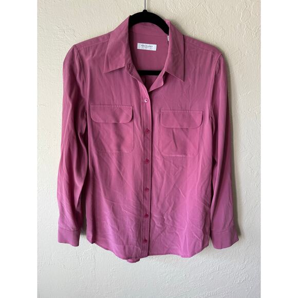 Equipment Tops - NWOT Equipment Femme Two Pocket Silk Shirt Size S in Pale Pink/ Lavender